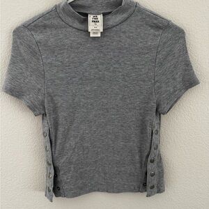 Free People Heather Gray tee